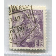 ESPAÑA 1939 YV. 674 ESTAMPILLA USADA € 20